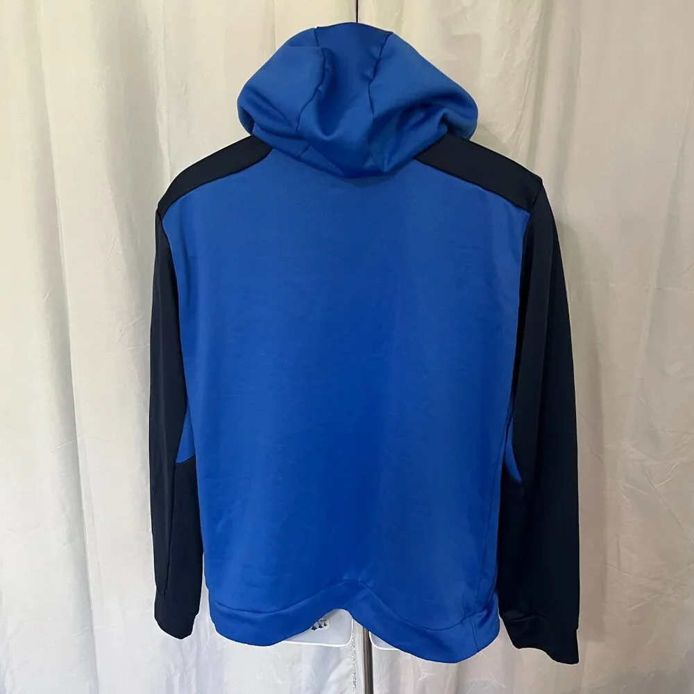 🏀 Nike Therma-Fit Men’s Blue on Blue Hooded Sweatshirt Hoodie L Large 🔥